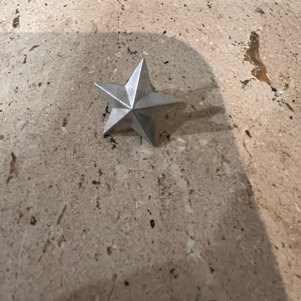 Bomisa Milano Italian Silver Star WWII Collar Insignia